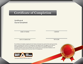 WHMIS Testing Certificate